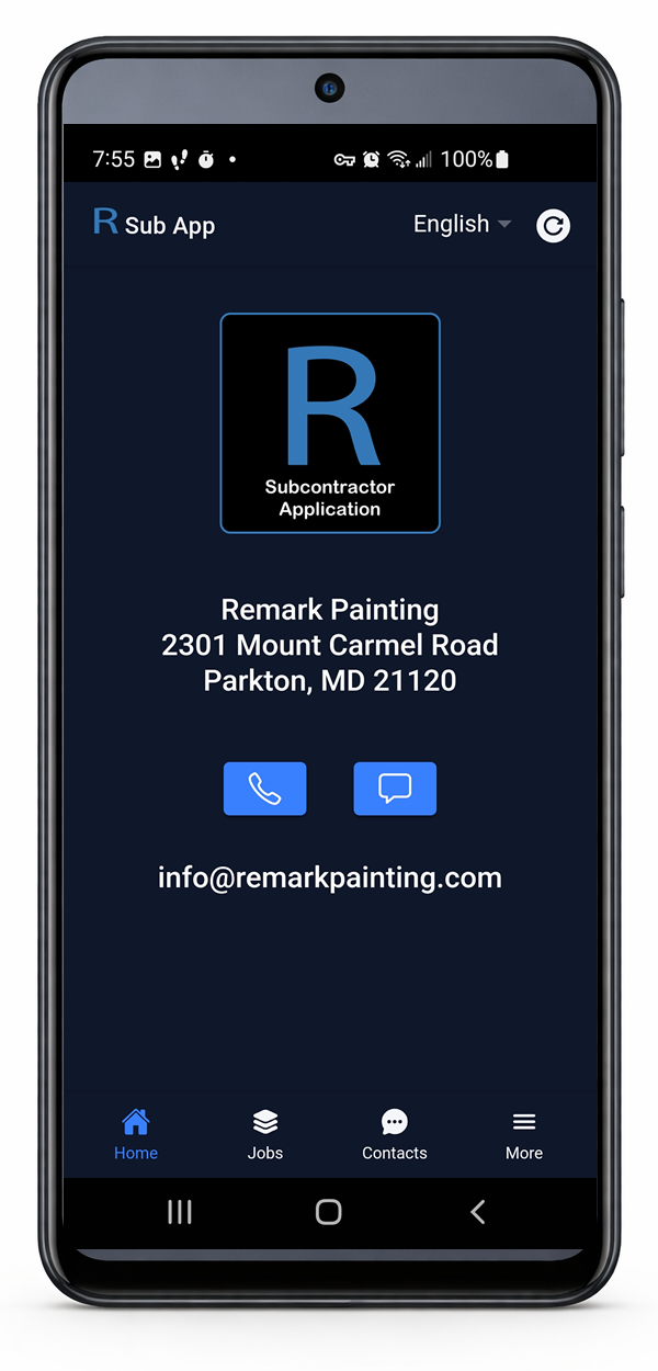 Subcontractor Mobile App