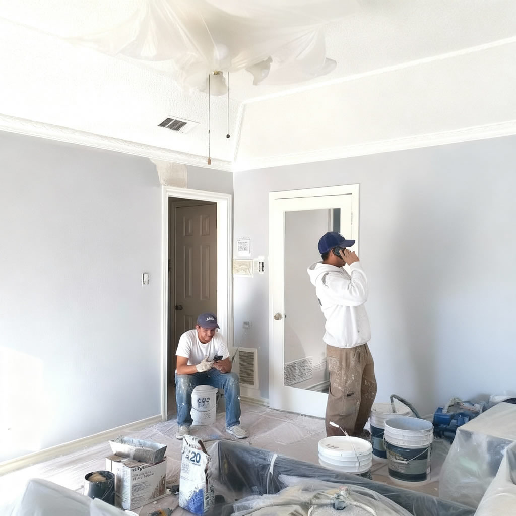 Crew working without owner on site