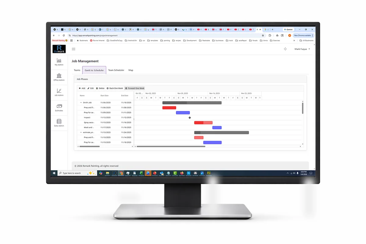 WINWINI Project Manager Console application screenshot